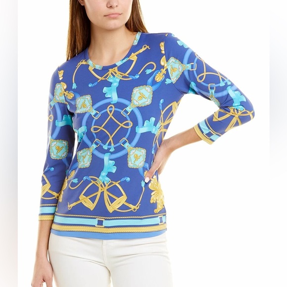J. McLaughlin Tops - J.McLaughlin Catalina Nautical Women’s Top Size L